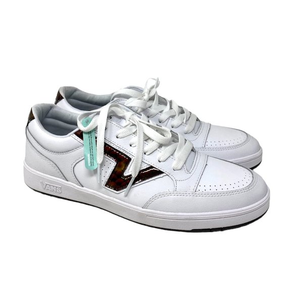 VANS LOWLAND CC Big Reptile White Red Men Low Top Leather Shoes Size VN0A4TZY9O9 - Picture 6 of 10